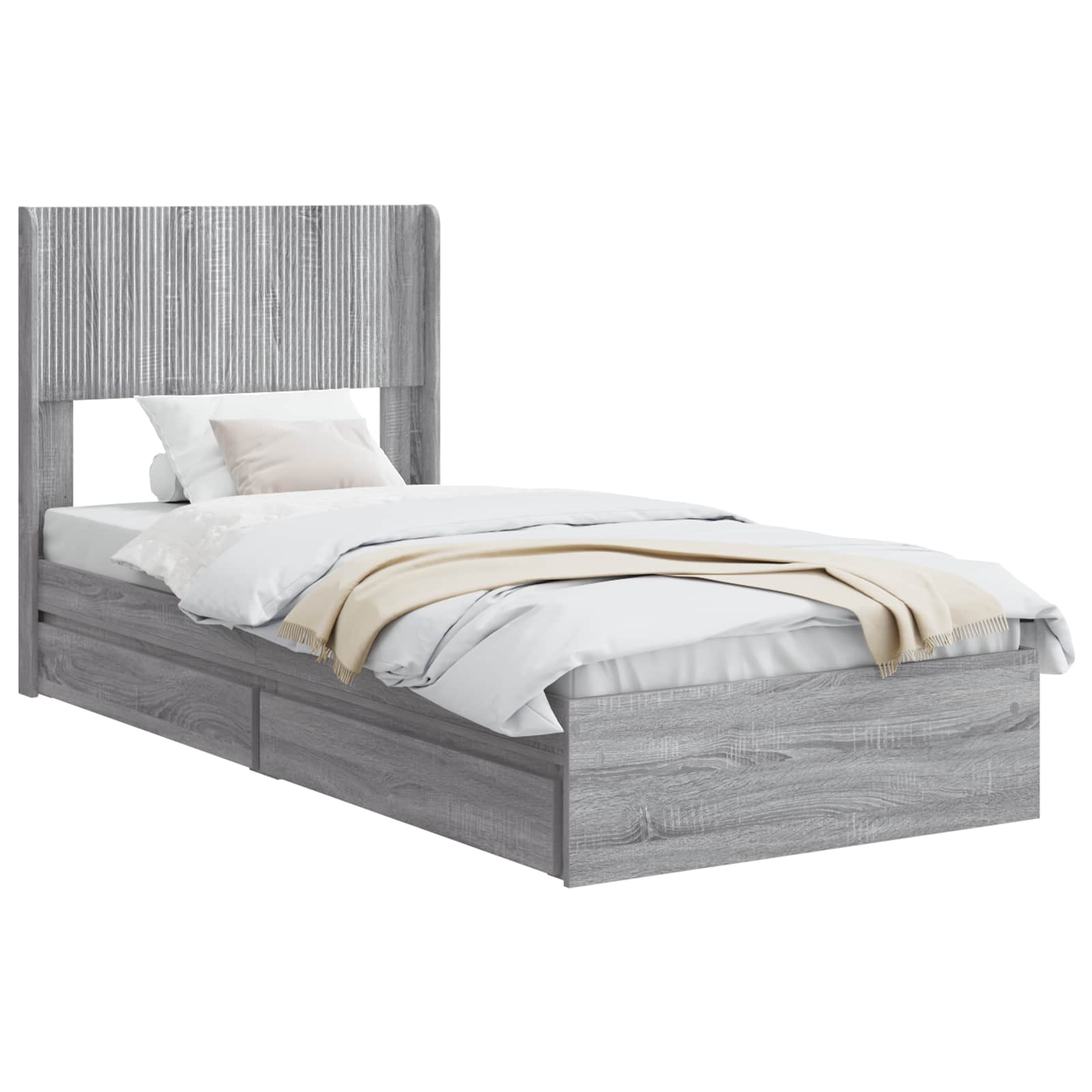 Καλάθι με αποθήκη και κεφαλάρι Γκρι Sonoma 75 x 190 cm - Pakobazaar