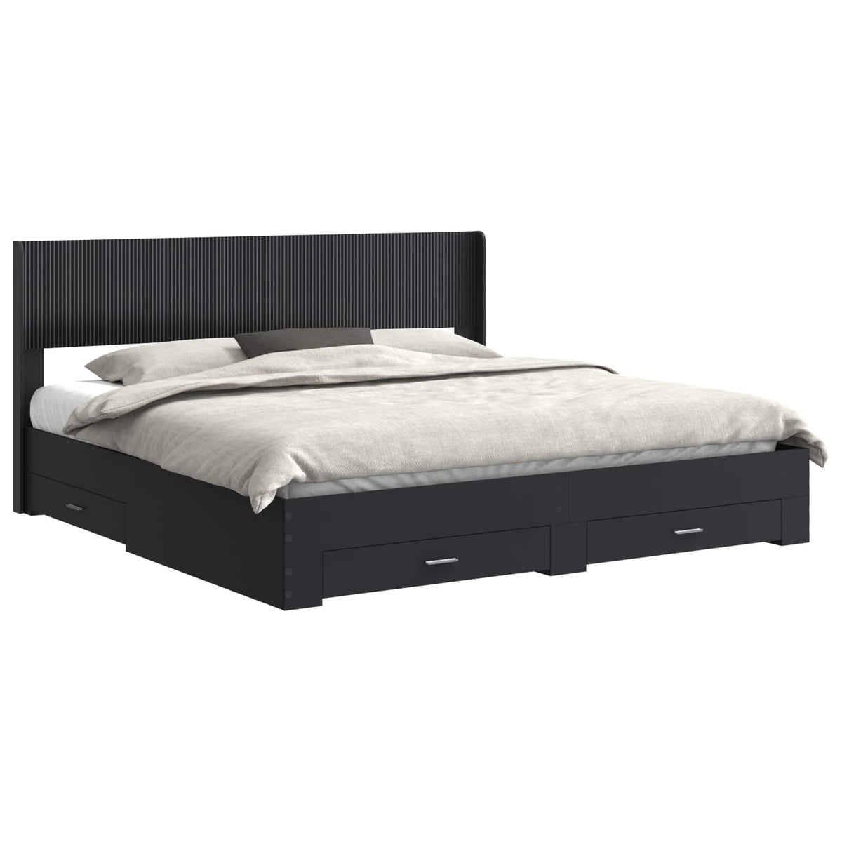 Καλάθι με αποθήκη και κεφαλάρι Μαύρο 200 x 200 cm - Pakobazaar