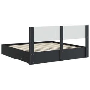 Καλάθι με αποθήκη και κεφαλάρι Μαύρο 200 x 200 cm - Pakobazaar