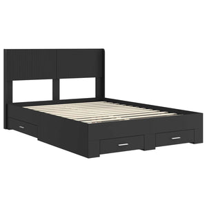 Καλάθι με αποθήκη και κεφαλάρι Μαύρο 140 x 190 cm - Pakobazaar