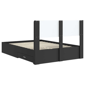 Καλάθι με αποθήκη και κεφαλάρι Μαύρο 140 x 190 cm - Pakobazaar