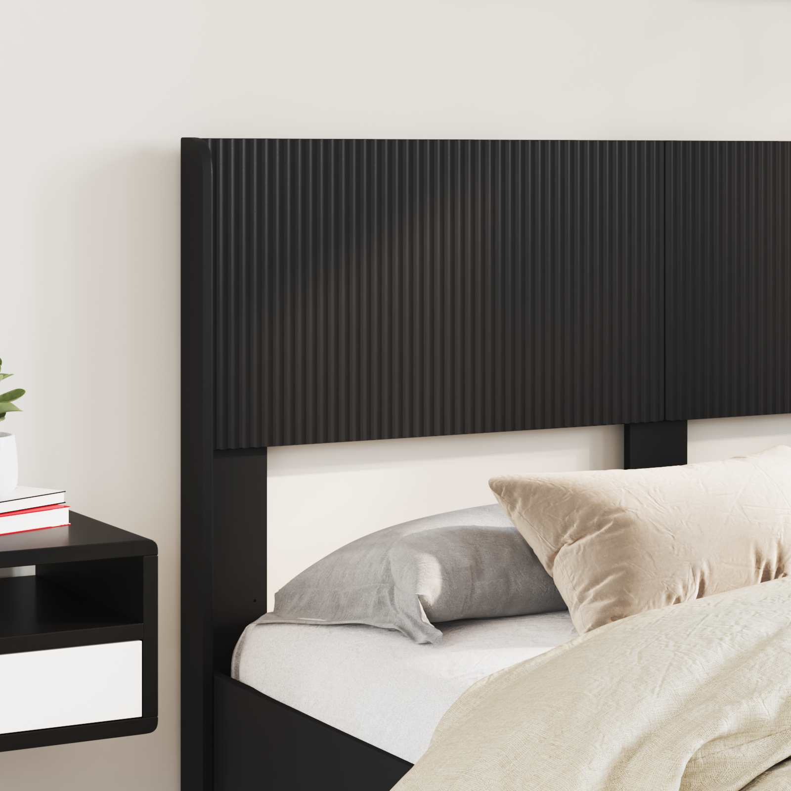 Καλάθι με αποθήκη και κεφαλάρι Μαύρο 135 x 190 cm - Pakobazaar