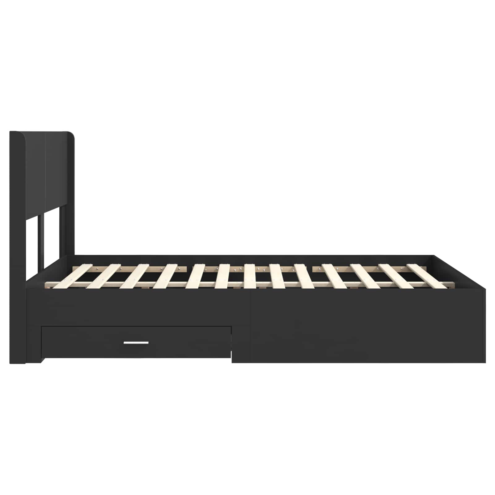 Καλάθι με αποθήκη και κεφαλάρι Μαύρο 135 x 190 cm - Pakobazaar