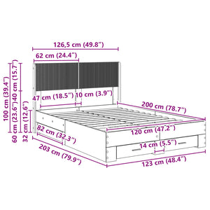 Καλάθι με αποθήκη και κεφαλάρι Artisan Δρυς 120 x 200 cm - Pakobazaar