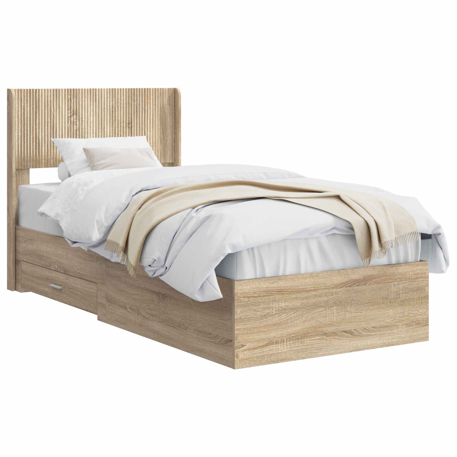 Καλάθι με αποθήκη και κεφαλάρι Sonoma Δρυς 100 x 200 cm - Pakobazaar