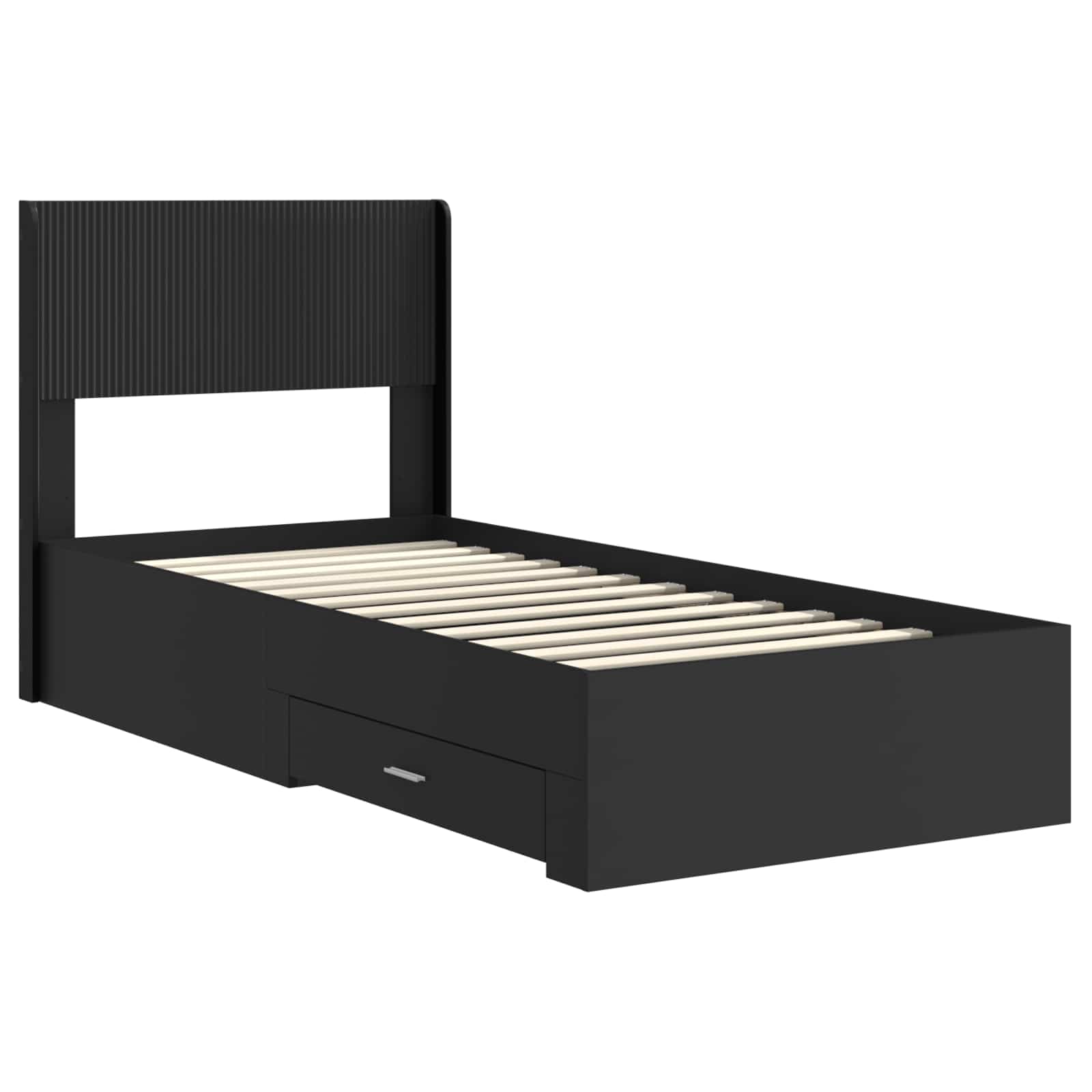 Καλάθι με αποθήκη και κεφαλάρι Μαύρο 90 x 200 cm - Pakobazaar
