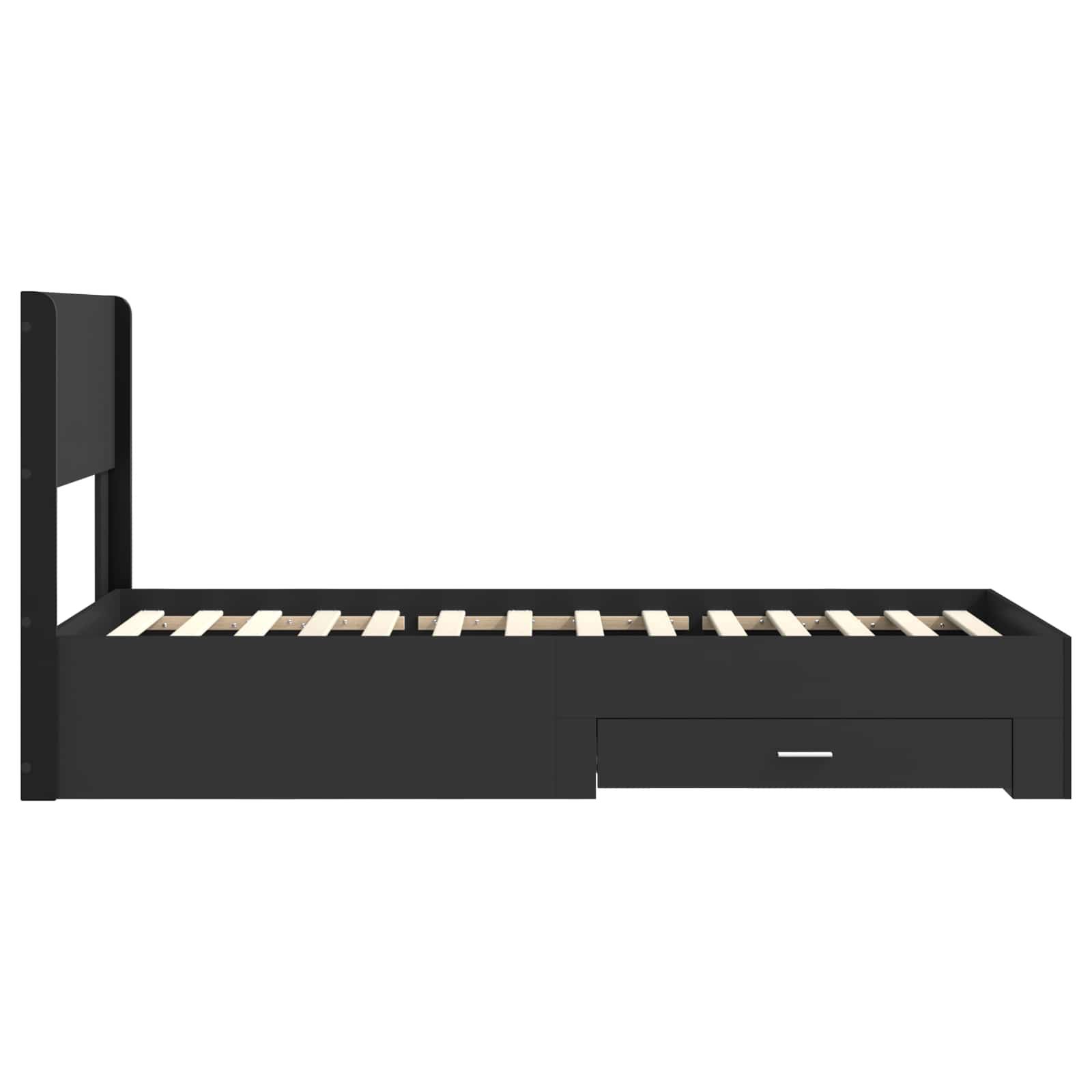 Καλάθι με αποθήκη και κεφαλάρι Μαύρο 90 x 200 cm - Pakobazaar