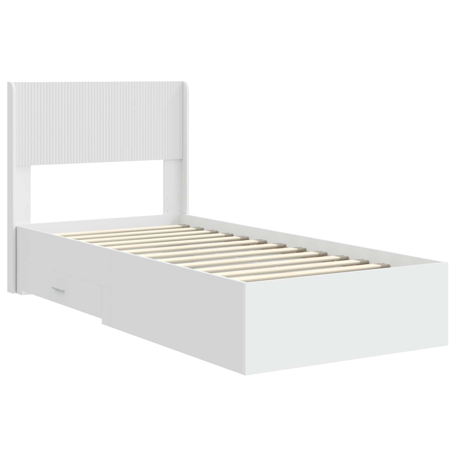 Καλάθι με αποθήκη και κεφαλάρι Λευκό 90 x 190 cm