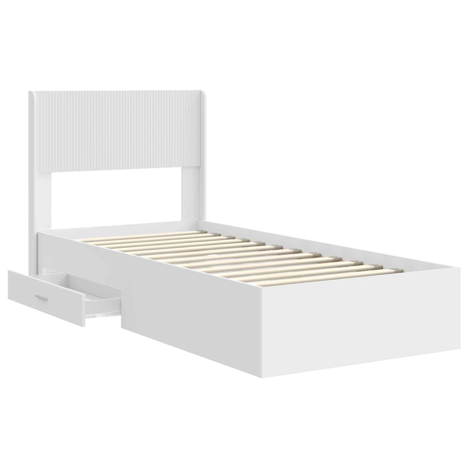 Καλάθι με αποθήκη και κεφαλάρι Λευκό 90 x 190 cm