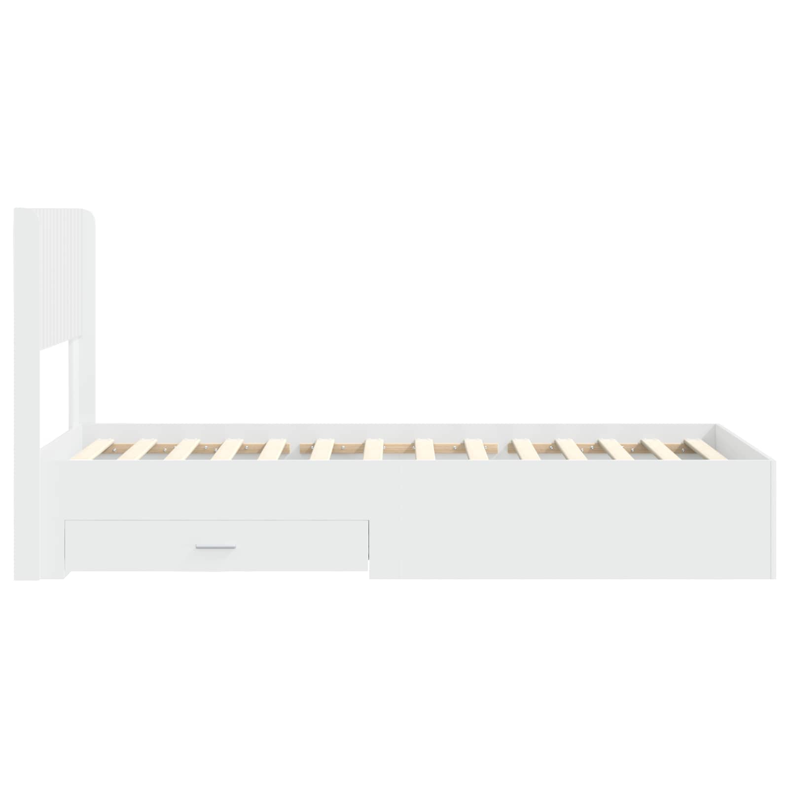 Καλάθι με αποθήκη και κεφαλάρι Λευκό 90 x 190 cm