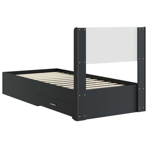 Καλάθι με αποθήκη και κεφαλάρι Μαύρο 75 x 190 cm - Pakobazaar