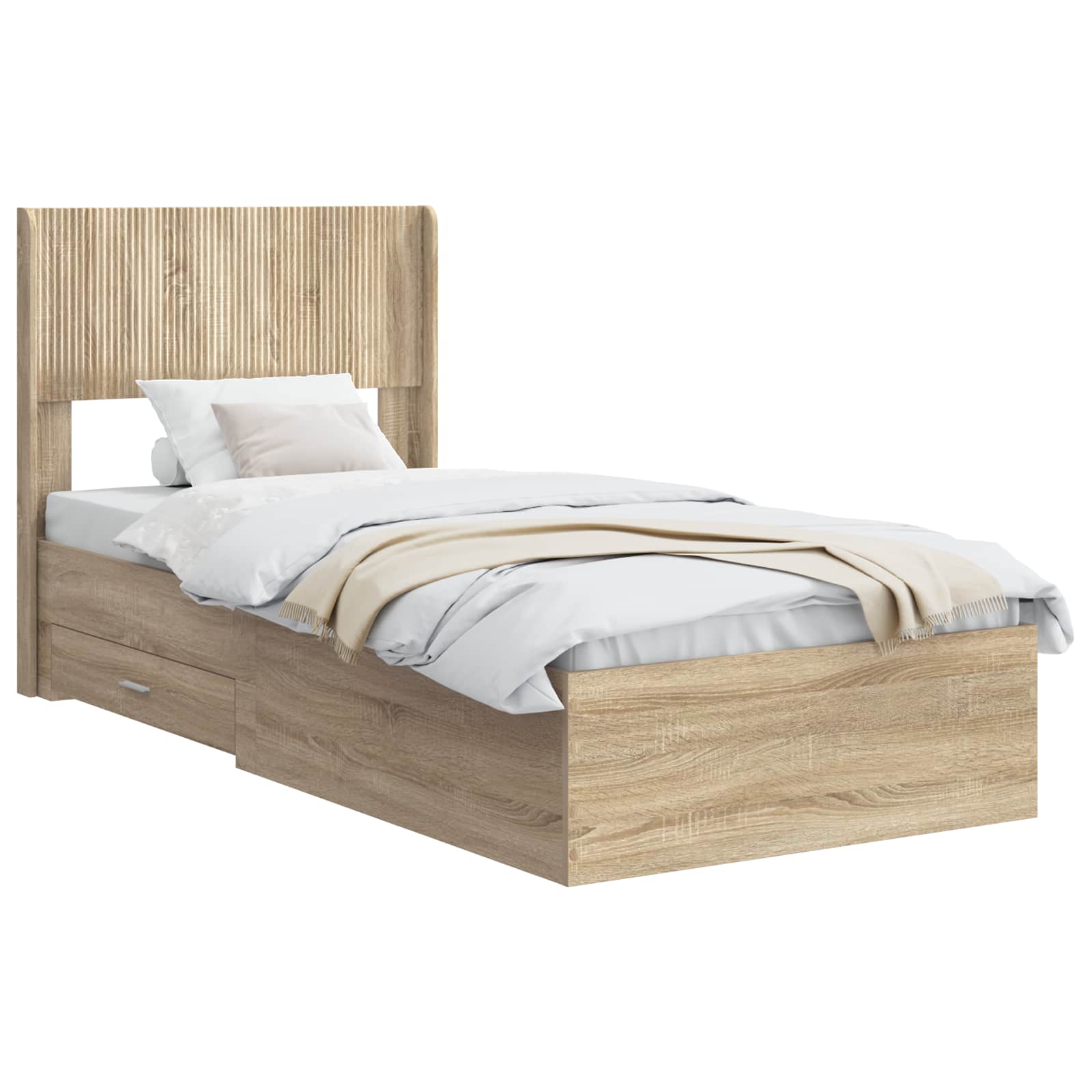 Καλάθι με αποθήκη και κεφαλάρι Sonoma Δρυς 75 x 190 cm - Pakobazaar