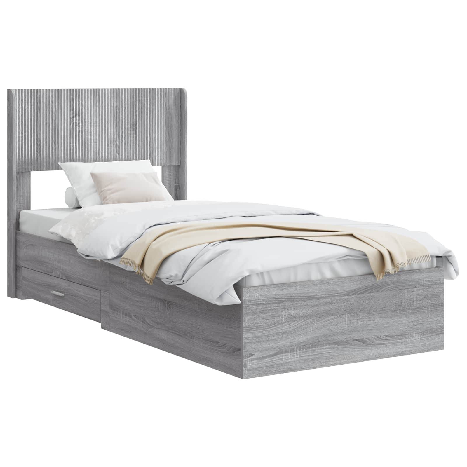 Καλάθι με αποθήκη και κεφαλάρι Γκρι Sonoma 75 x 190 cm - Pakobazaar