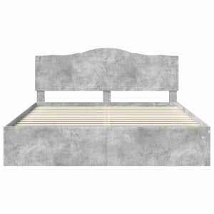 Σκελετός Κρεβατιού Σκυρόδεμα 180 x 200 cm Στερεά ξυλεία πεύκου