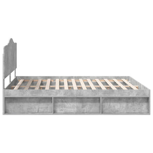 Σκελετός Κρεβατιού Σκυρόδεμα 180 x 200 cm Στερεά ξυλεία πεύκου