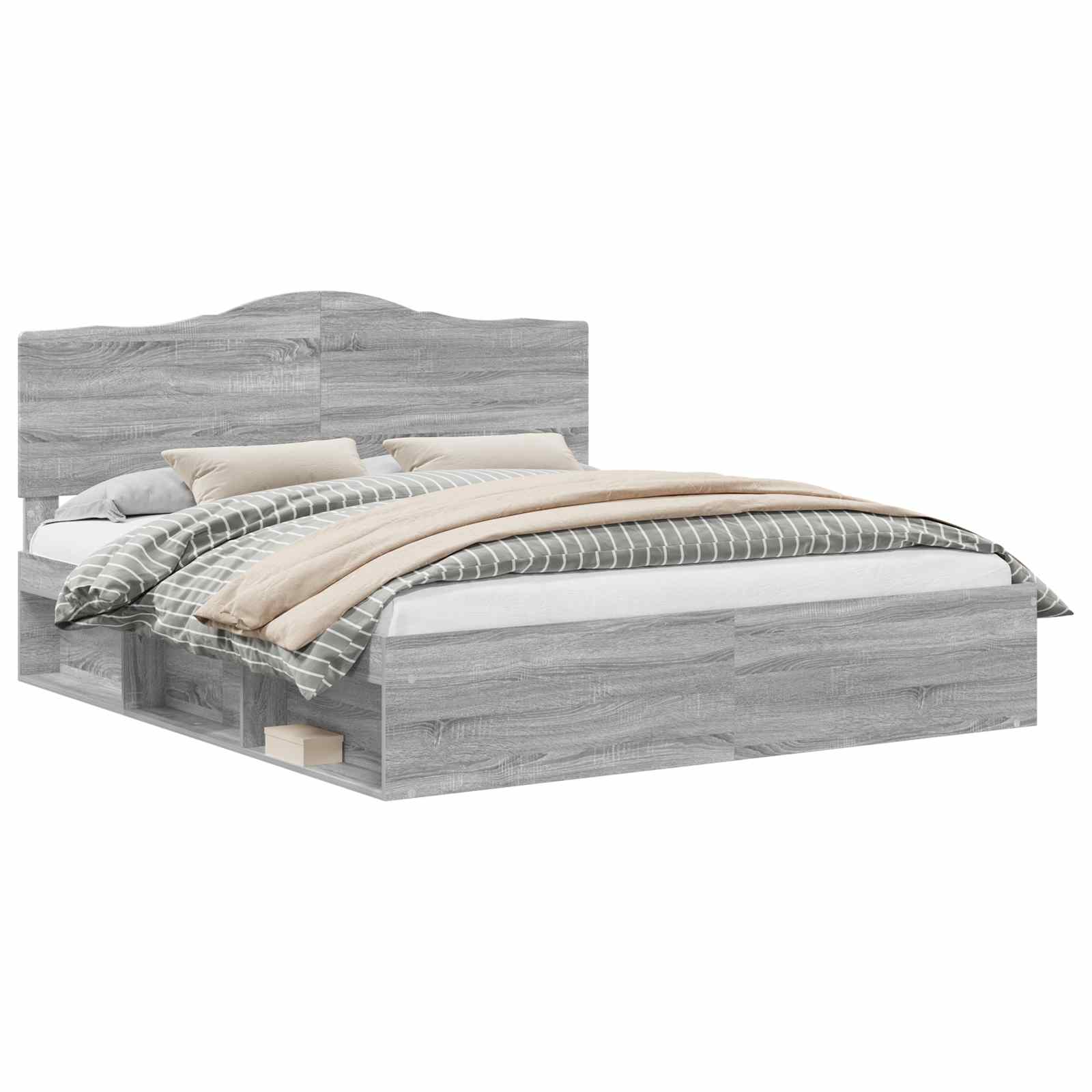 Σκελετός Κρεβατιού με κεφαλάρι Γκρίζο Σονομα 180 x 200 cm