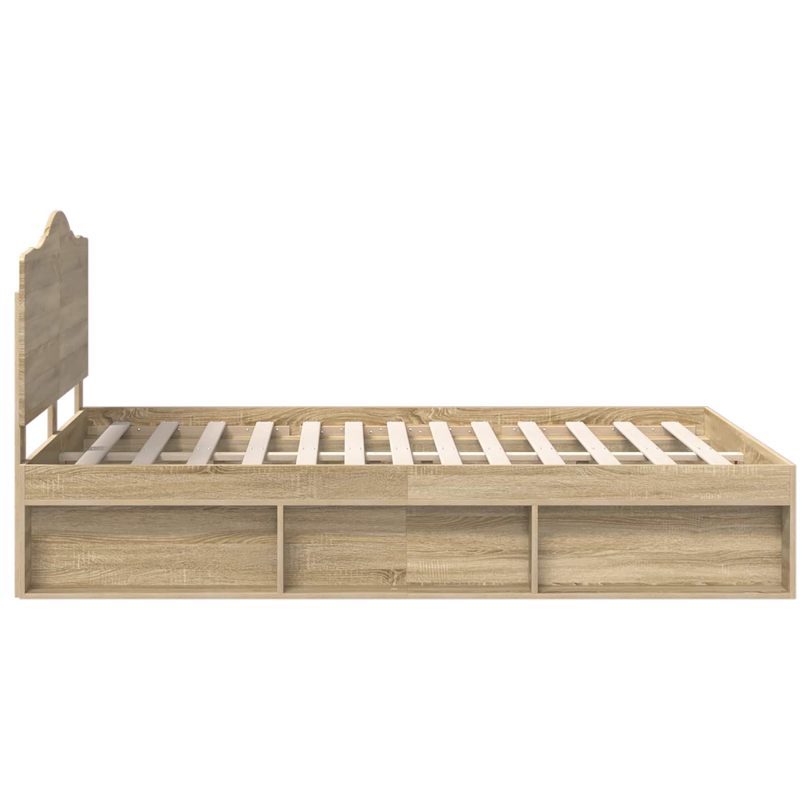 Σκελετός Κρεβατιού με κεφαλάρι Δρύς Sonoma 150 x 200 cm