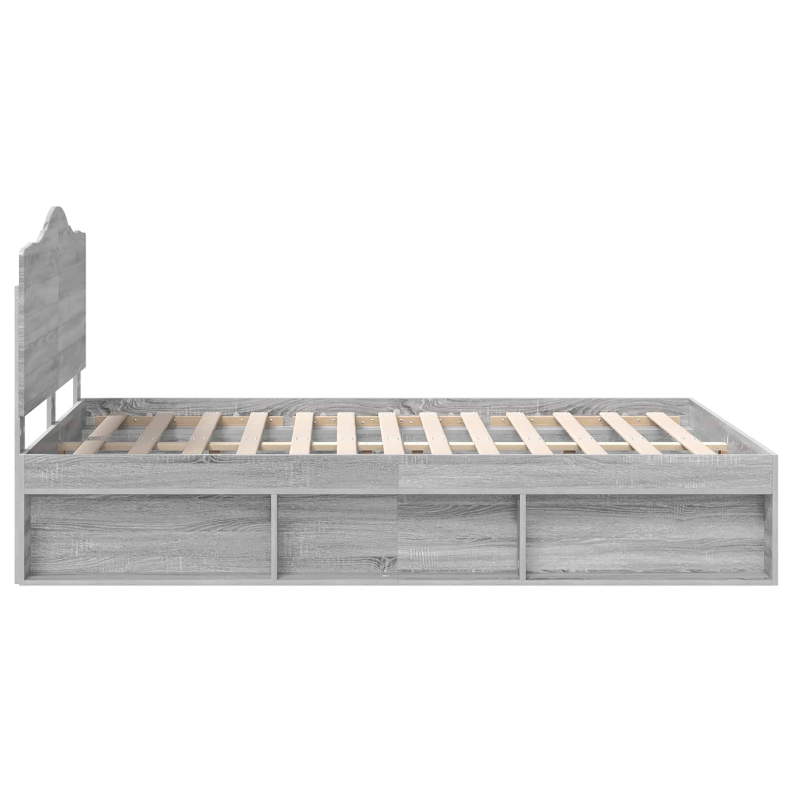 Σκελετός Κρεβατιού με κεφαλάρι Γκρίζο Σονομα 140 x 190 cm