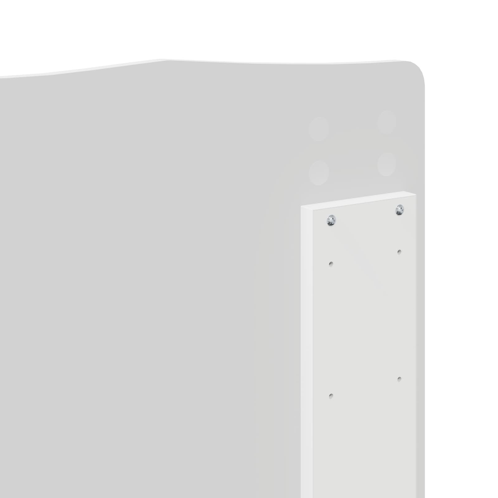 Σκελετός Κρεβατιού Λευκό 135 x 190 cm Στερεά ξυλεία πεύκου