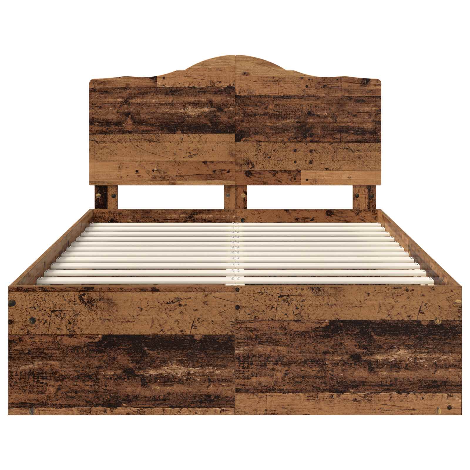Σκελετός Κρεβατιού Παλιό ξύλο 120 x 200 cm Στερεά ξυλεία πεύκου