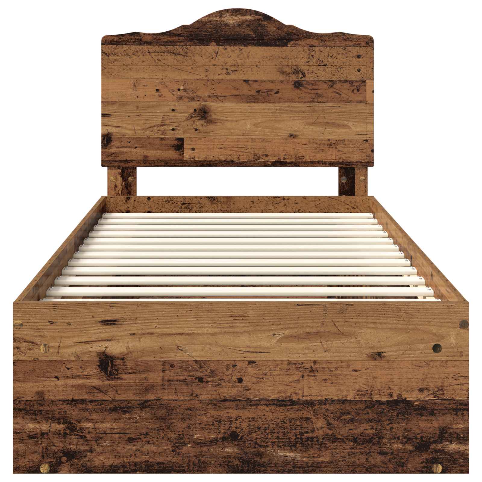 Σκελετός Κρεβατιού Παλιό ξύλο 100 x 200 cm Στερεά ξυλεία πεύκου