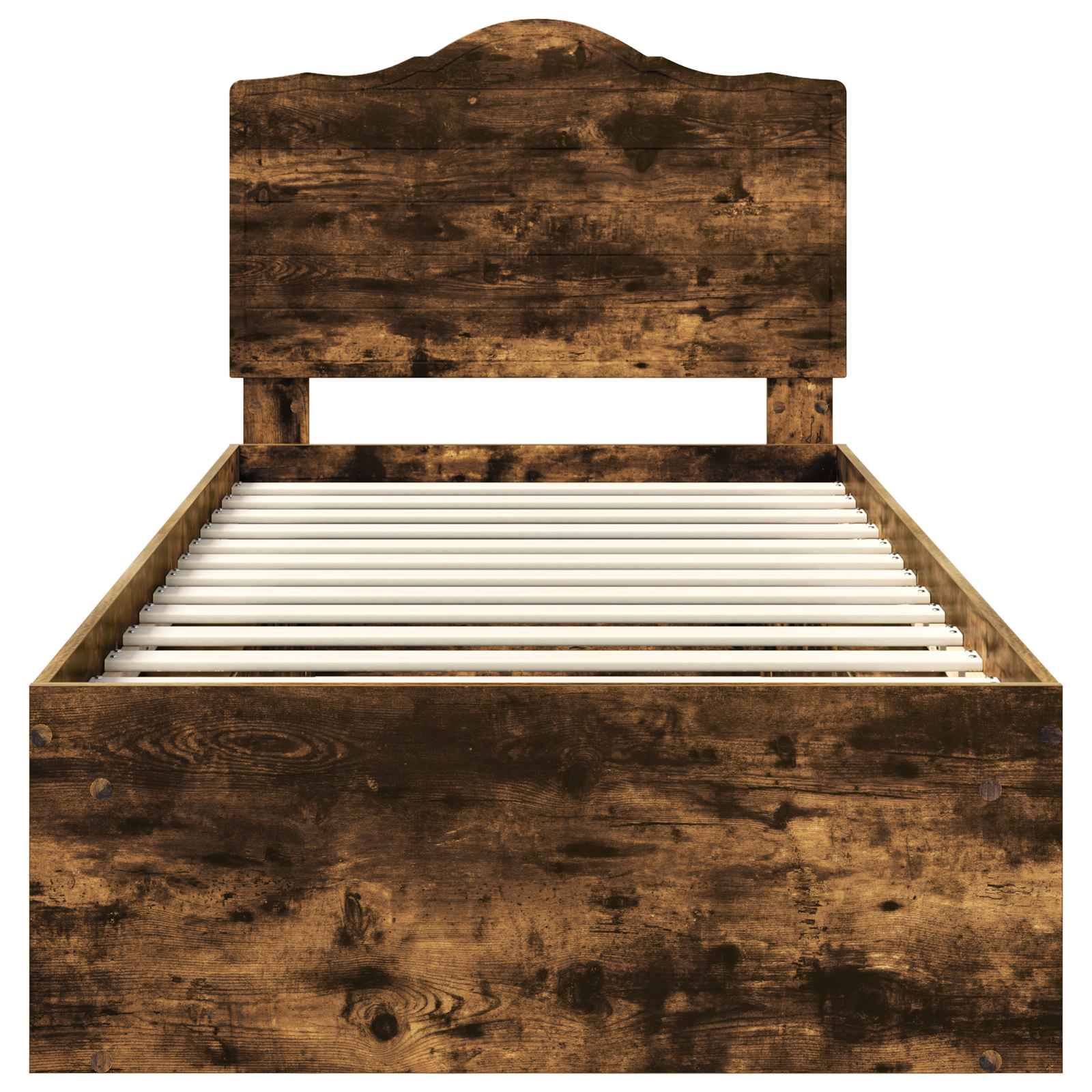 Σκελετός Κρεβατιού με κεφαλάρι Καπνιστό Δρύς 90 x 200 cm