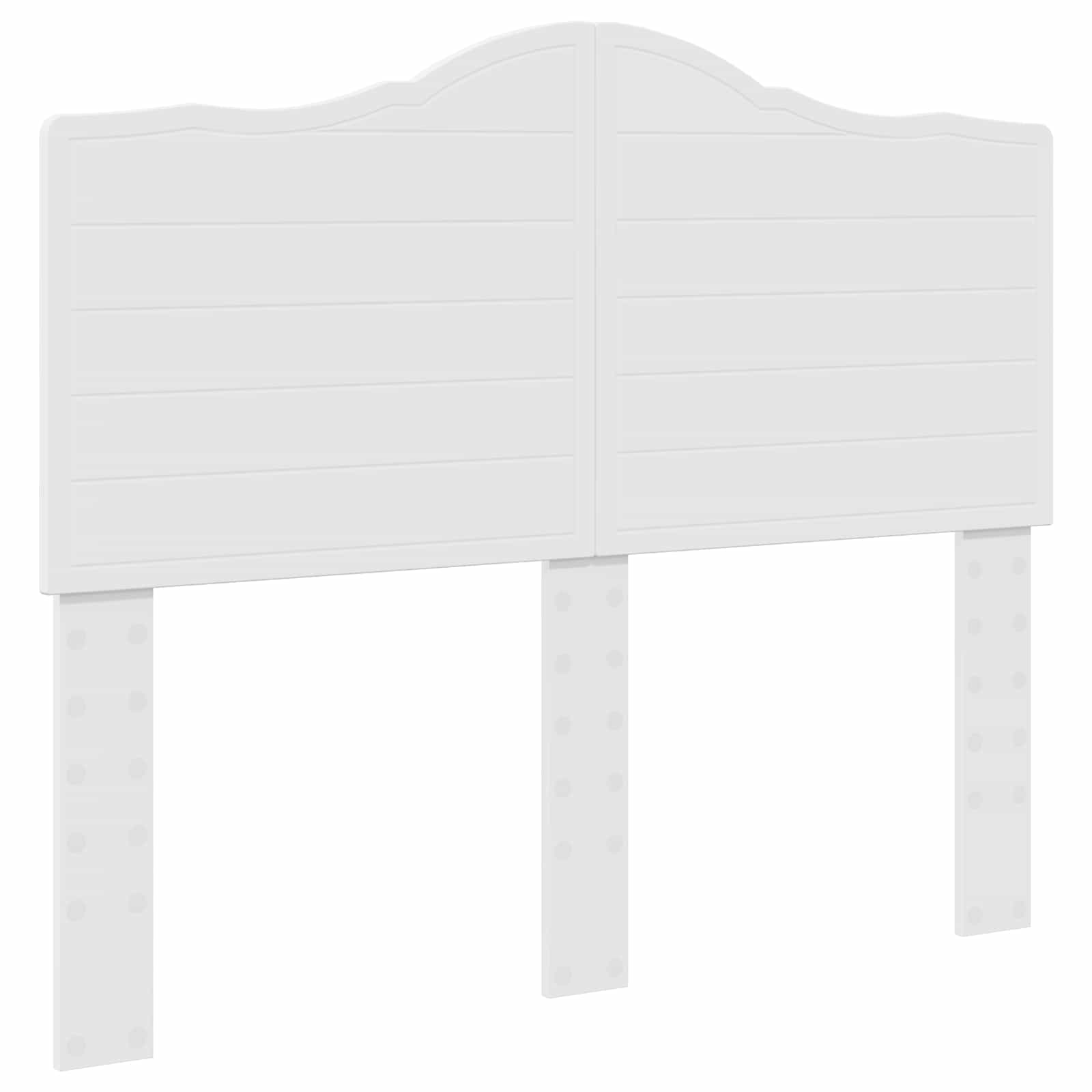 Σκελετός Κρεβατιού Λευκό 135 x 190 cm Μηχανήματος Ξύλο - Pakobazaar