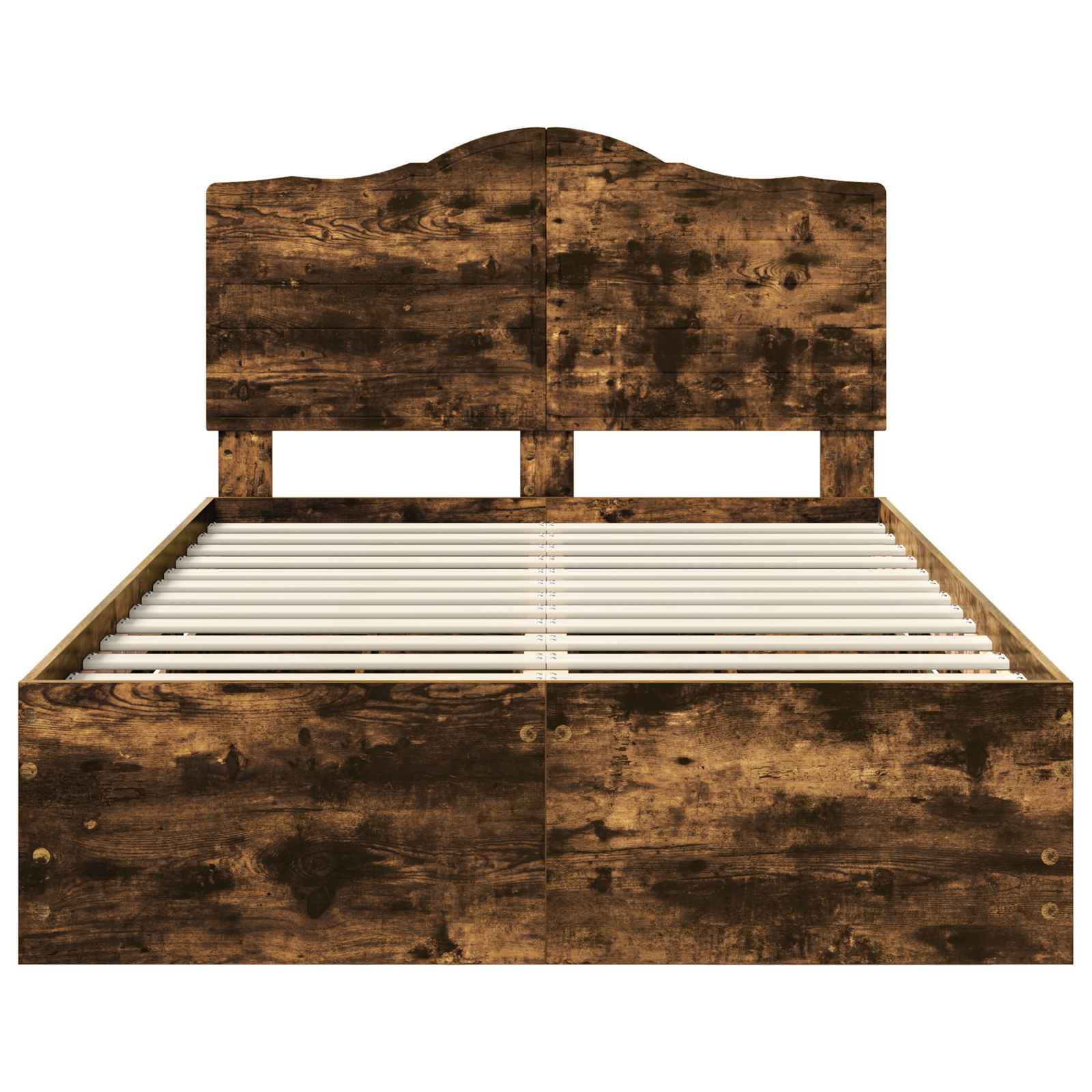 Σκελετός Κρεβατιού Καπνιστή Δρυς 135 x 190 cm Μηχανήματος Ξύλο