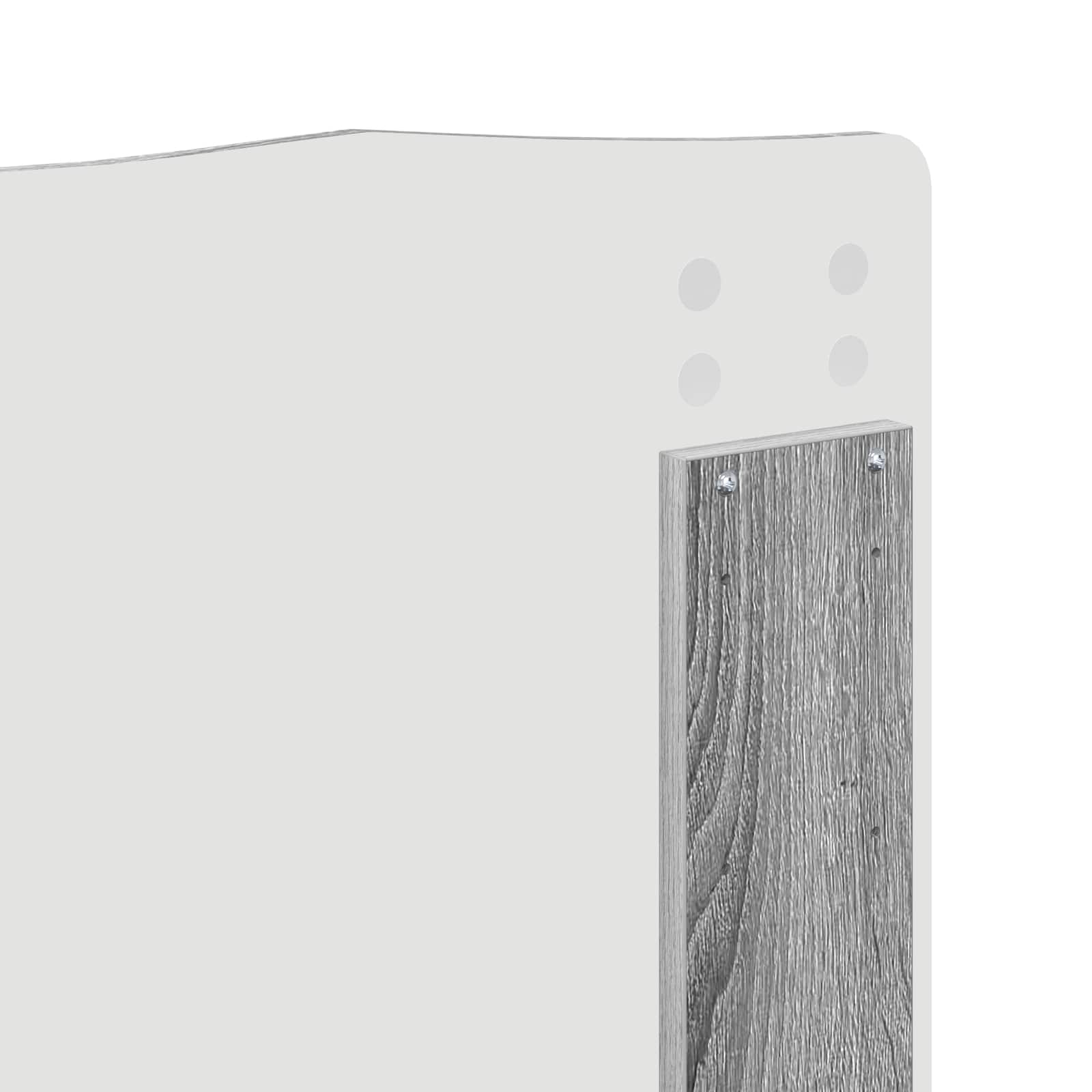 Σκελετός Κρεβατιού Γκρι Σονομά 135 x 190 cm Μηχανήματος Ξύλο