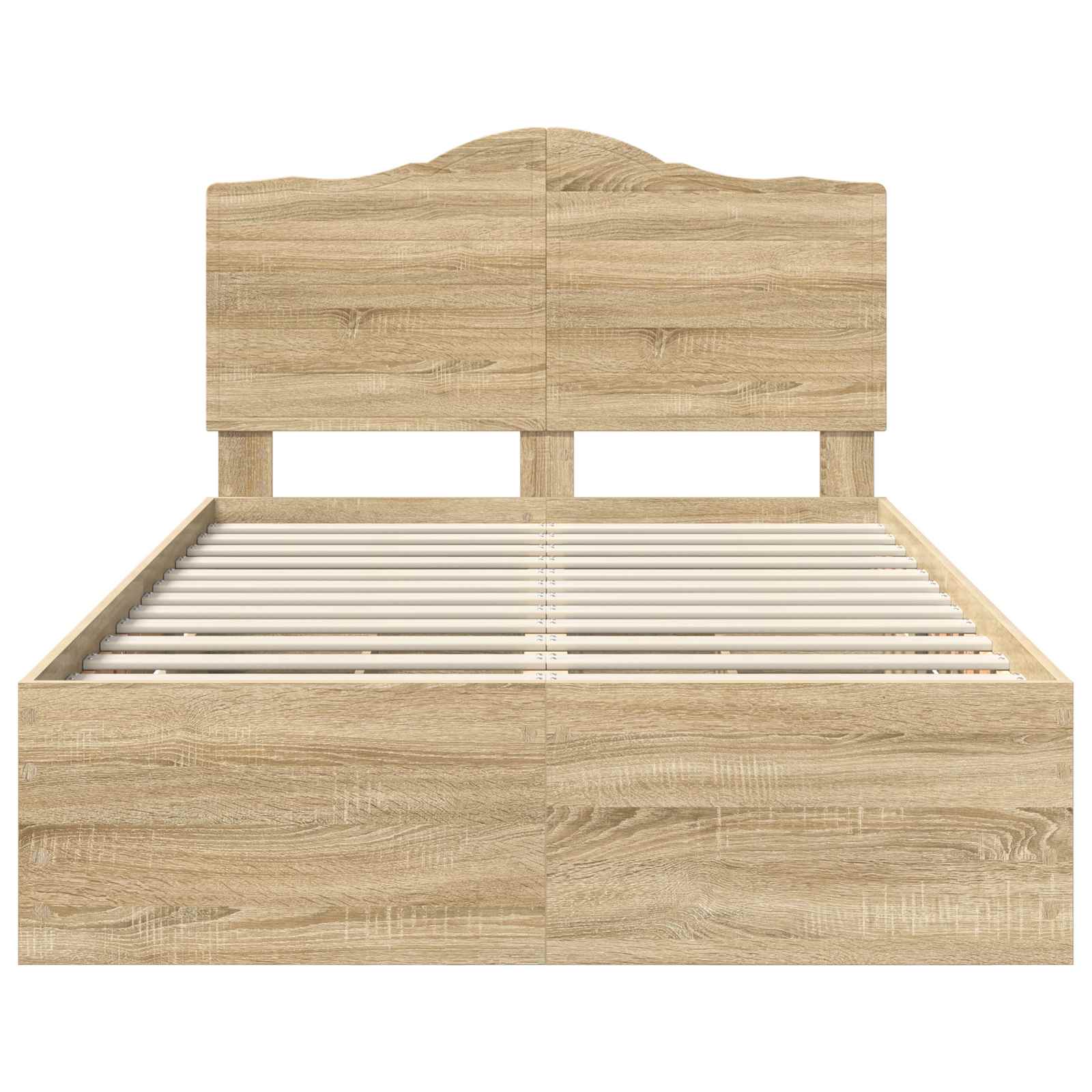 Σκελετός Κρεβατιού Δρύς Sonoma 120 x 190 cm Μηχανήματος Ξύλο - Pakobazaar