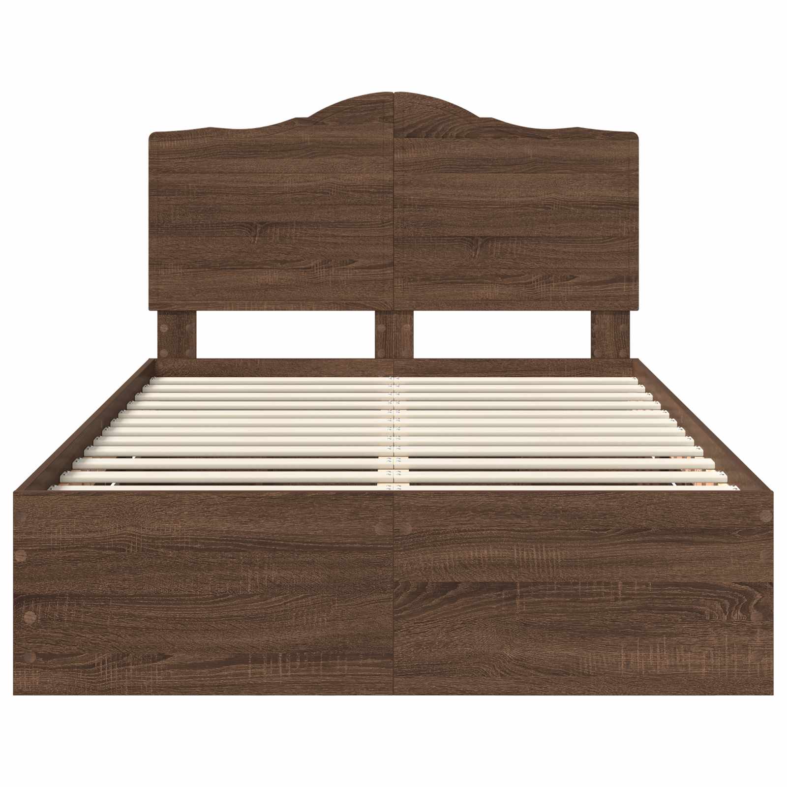Σκελετός Κρεβατιού Καφέ δρυς 120 x 190 cm Μηχανήματος Ξύλο