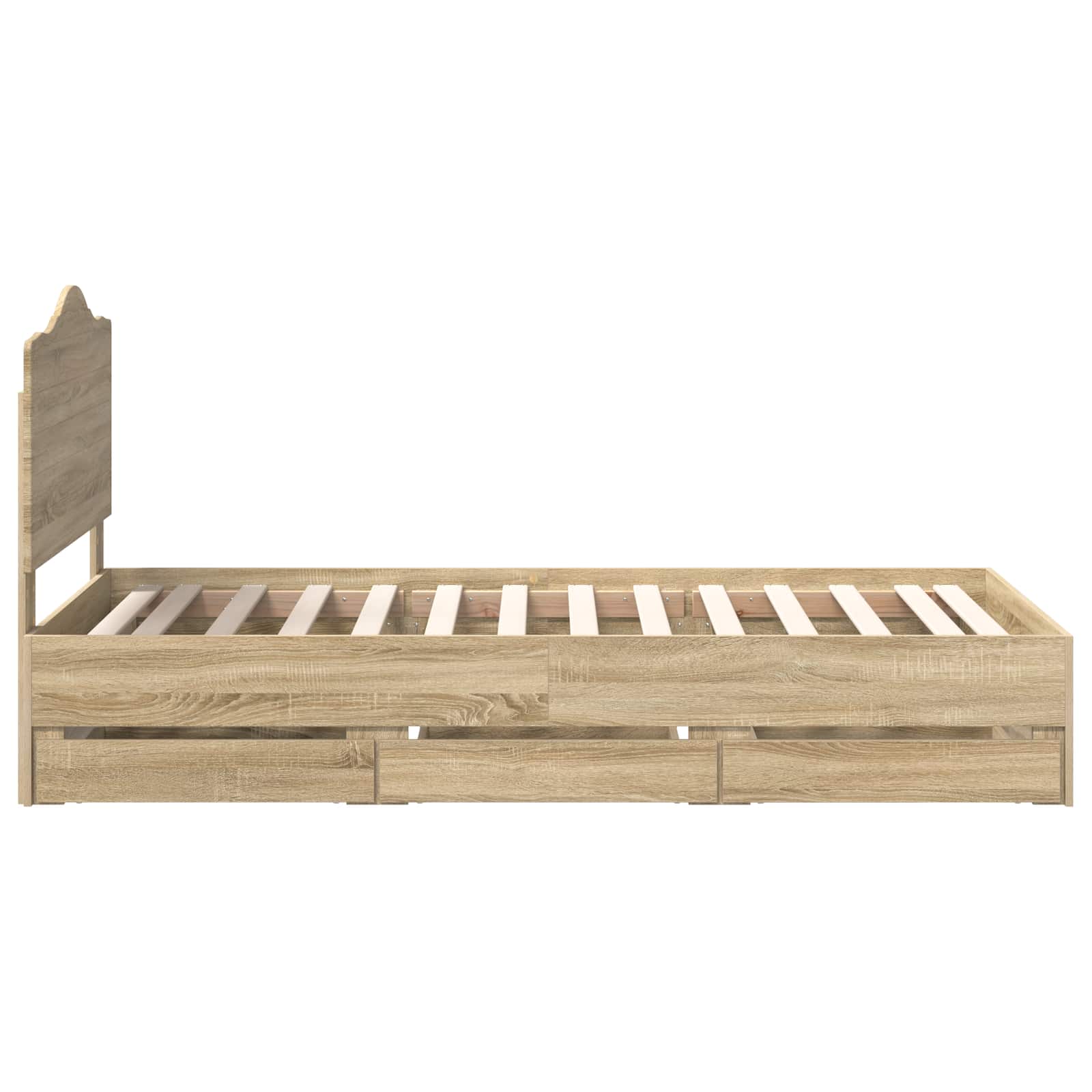 Σκελετός Κρεβατιού Δρύς Sonoma 90 x 200 cm Μηχανήματος Ξύλο