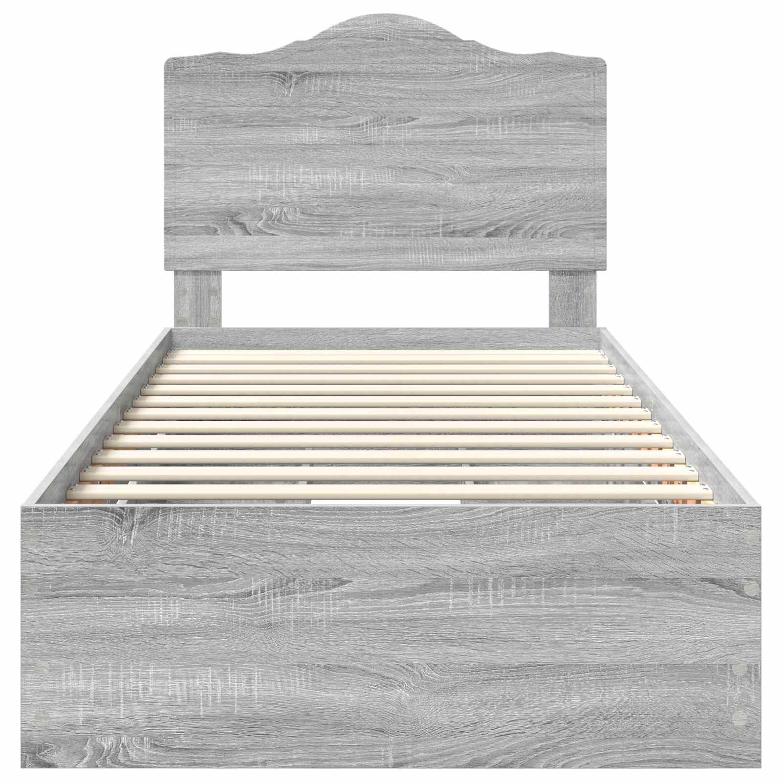 Σκελετός Κρεβατιού Γκρι Σονομά 90 x 190 cm Μηχανήματος Ξύλο