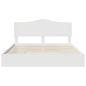 Κρεβάτι Αποθήκης Λευκό 180 x 200 cm Επεξεργασμένο Ξύλο