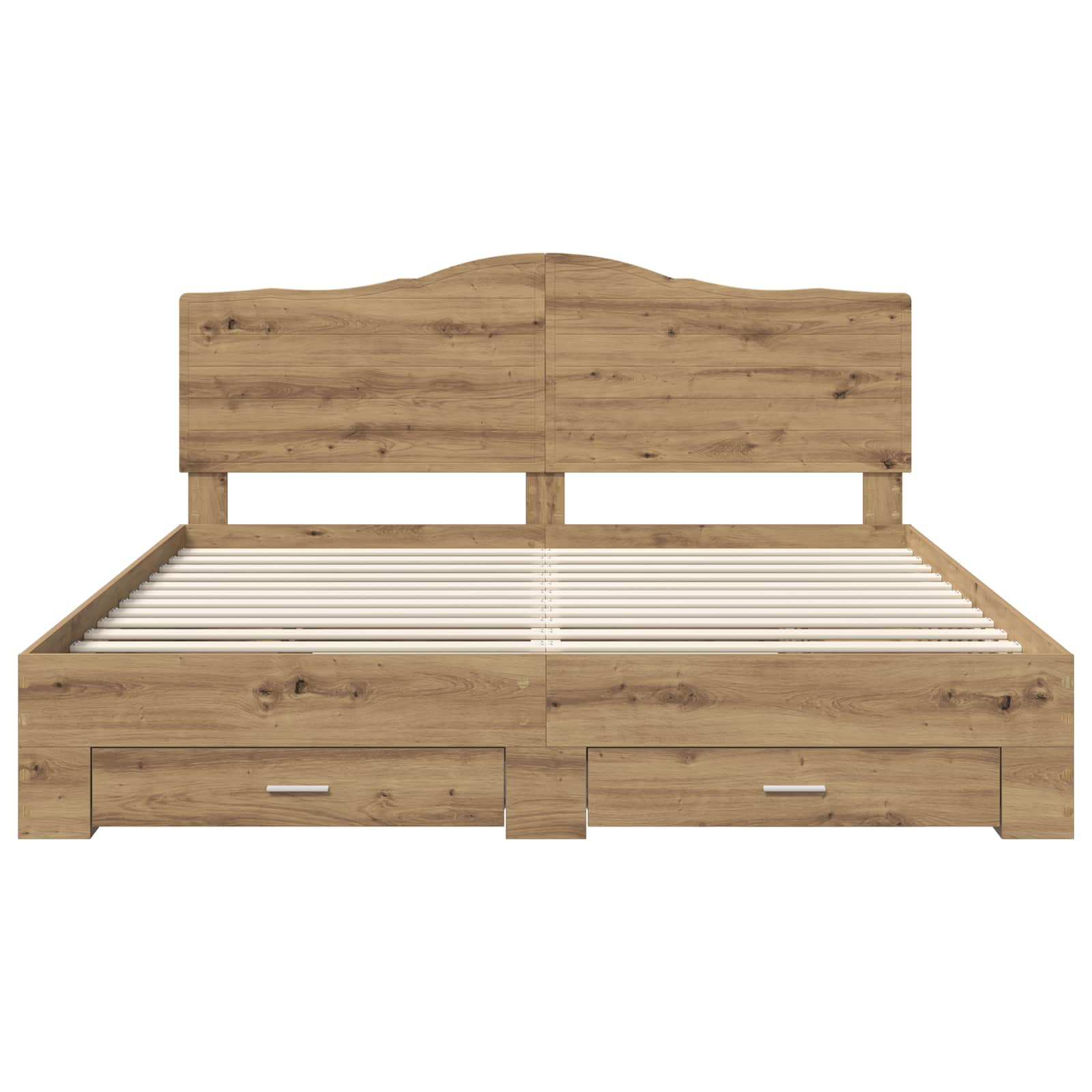 Σκελετός Κρεβατιού Artisan Oak 180 x 200 cm Επεξεργασμένο Ξύλο - Pakobazaar