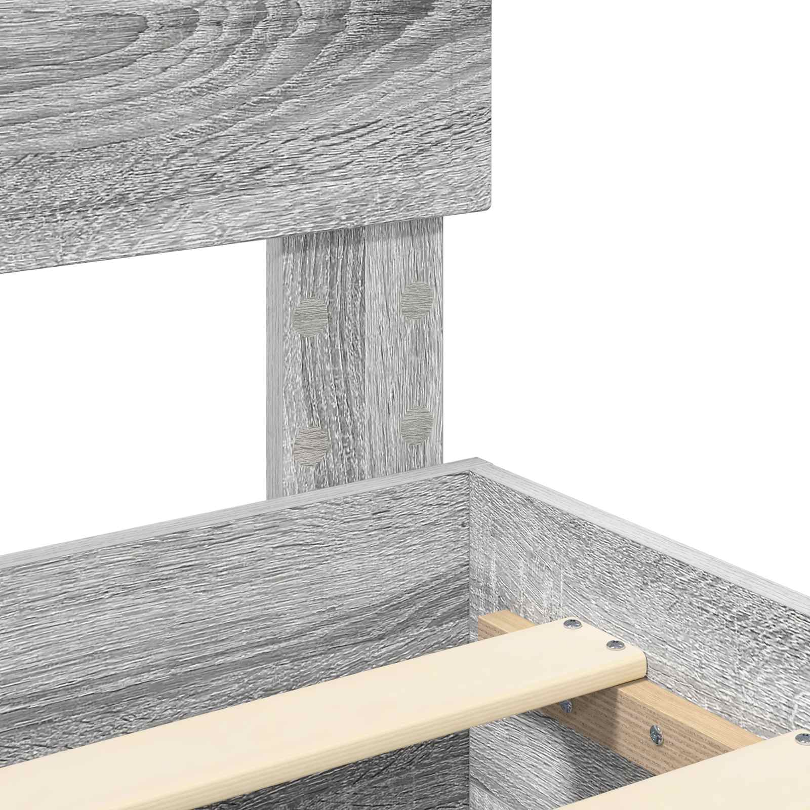 Σκελετός Κρεβατιού με κεφαλάρι Γκρίζο Σονομα 140 x 190 cm