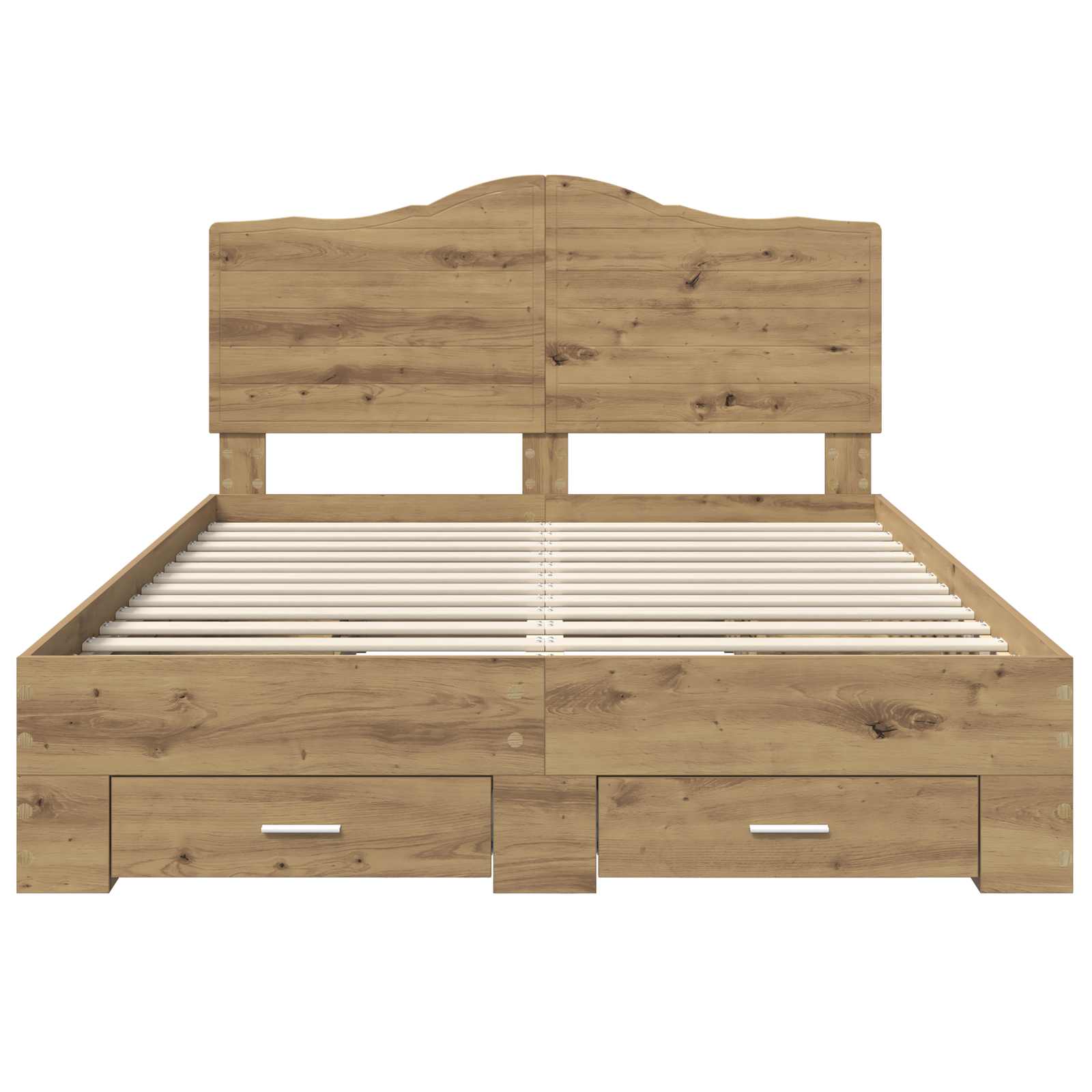 Σκελετός Κρεβατιού Artisan Oak 140 x 190 cm Επεξεργασμένο Ξύλο - Pakobazaar