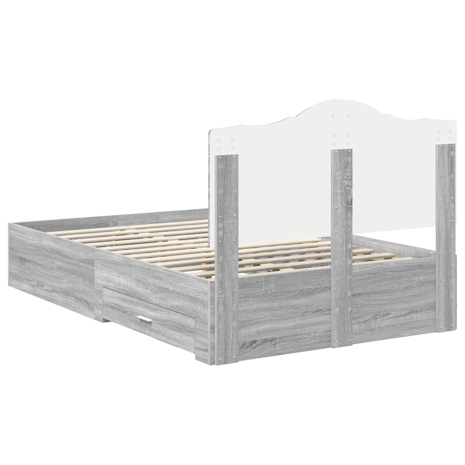 Σκελετός Κρεβατιού με κεφαλάρι Γκρίζο Σονομα 120 x 200 cm