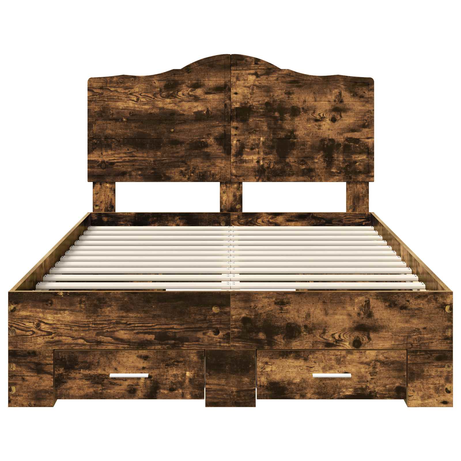 Σκελετός Κρεβατιού με κεφαλάρι Καπνιστό Δρύς 120 x 190 cm