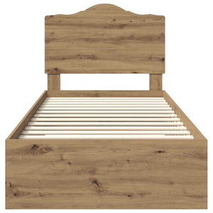 Σκελετός Κρεβατιού Artisan Oak 90 x 190 cm Επεξεργασμένο Ξύλο