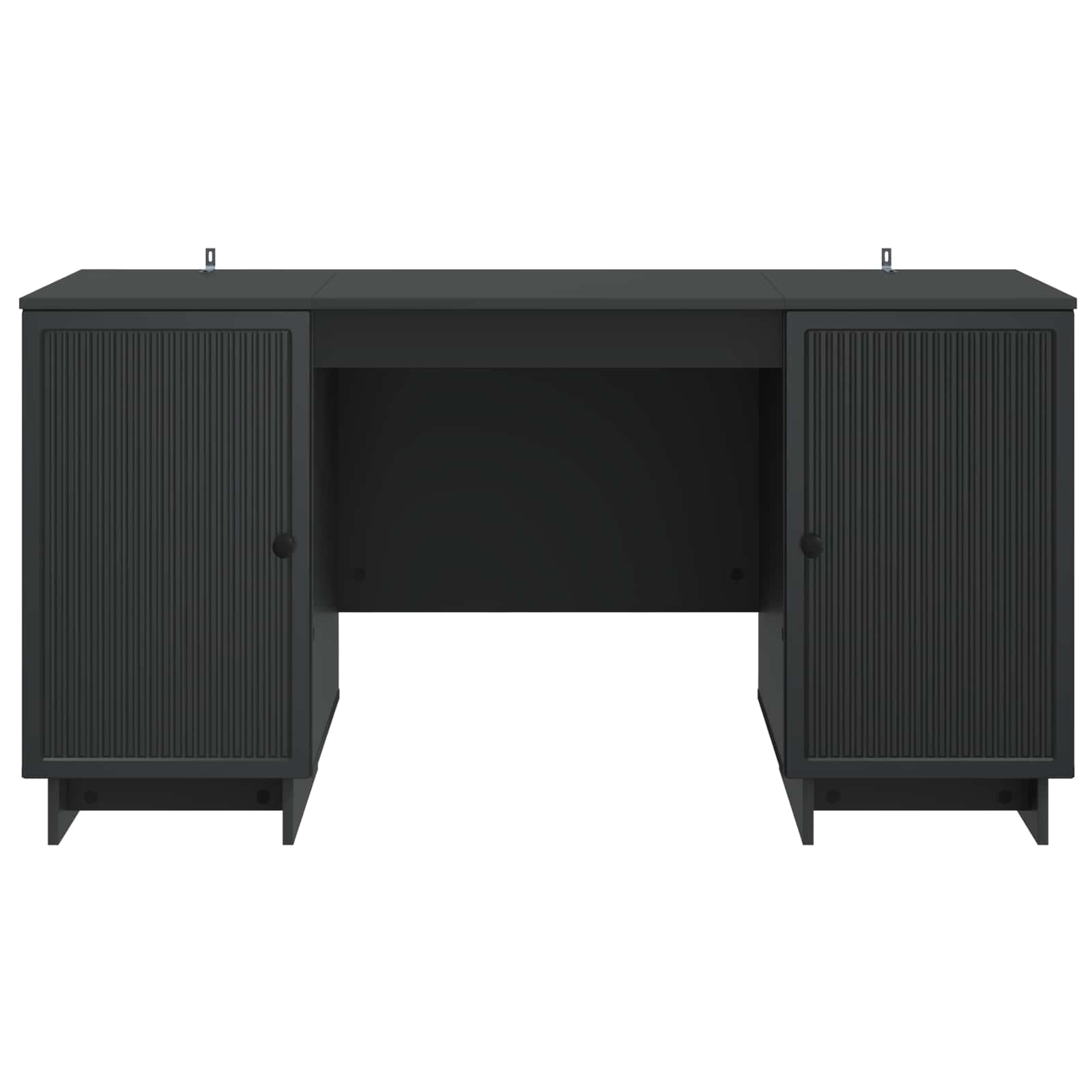 Γραφείο Μαύρο Επεξεργασμένο Ξύλο 142,5 x 50 x 75 εκ. - Pakobazaar
