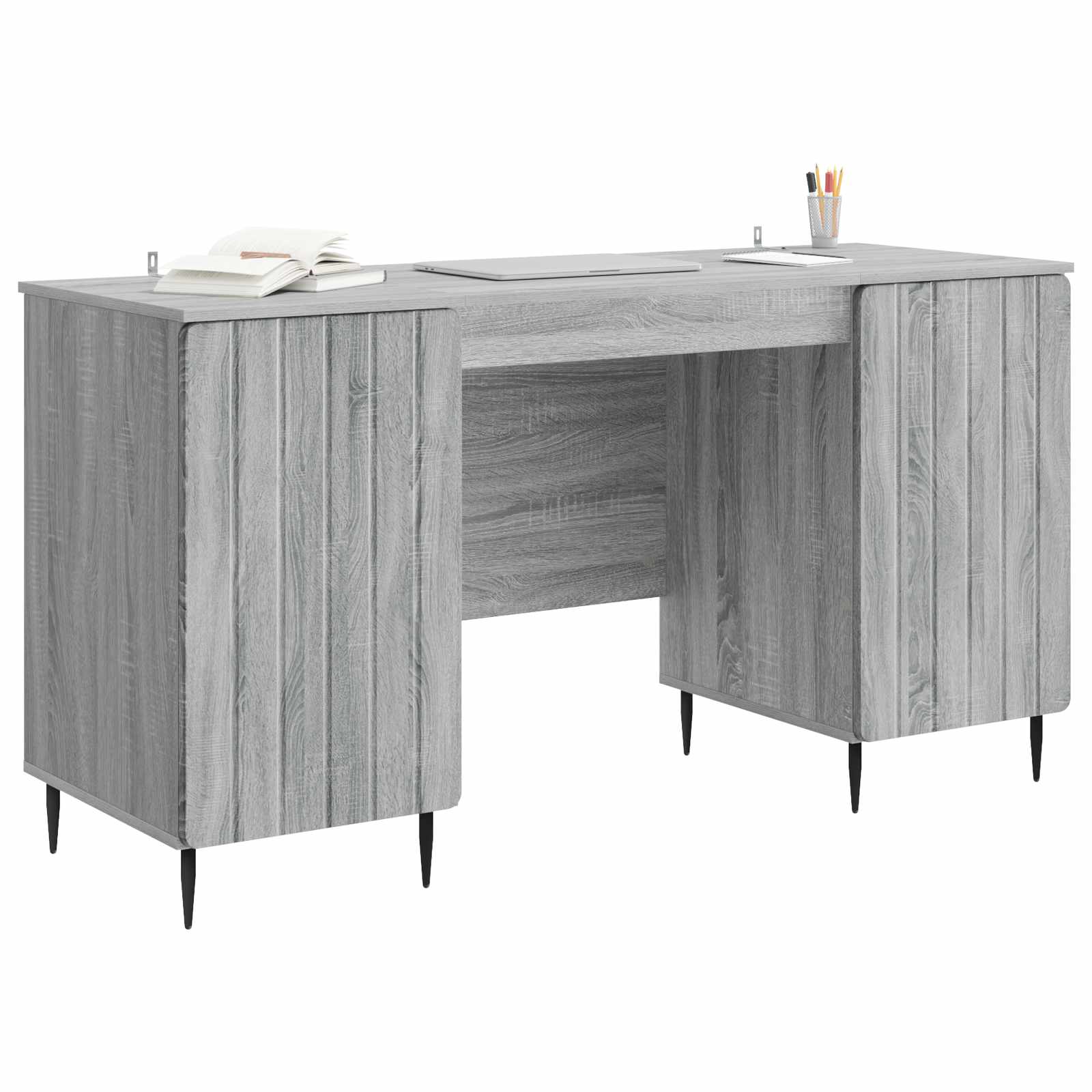 Γραφείο Γκρι Sonoma 142,5 x 50 x 75 εκ. Επεξεργασμένο Ξύλο - Pakobazaar