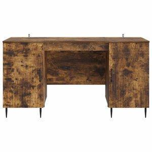 Γραφείο με ράφι Καπνισμένο Ξύλο Δρυός 142,5 x 50 x 75 εκ. - Pakobazaar