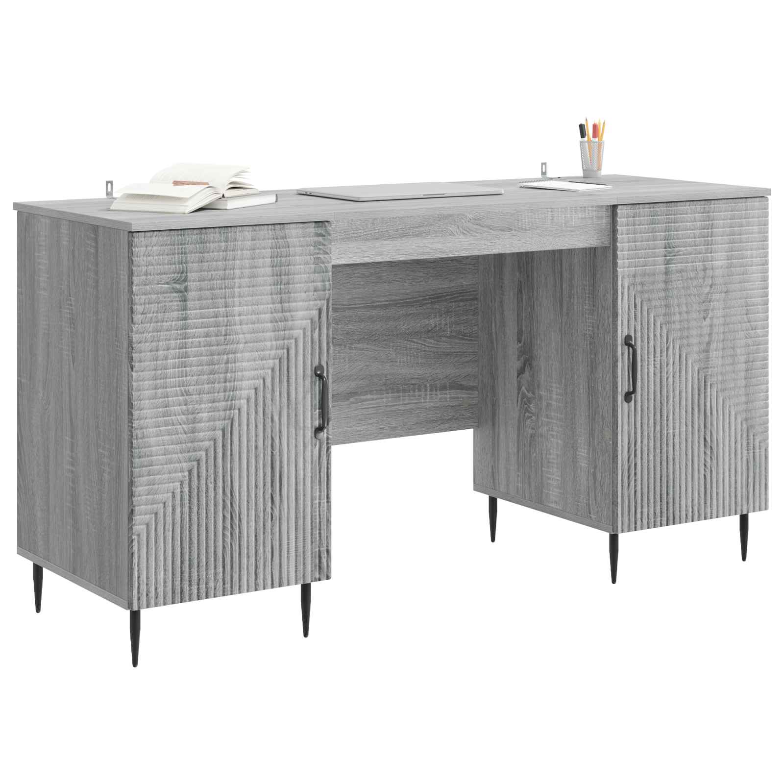 Γραφείο Γκρι Sonoma 142,5 x 50 x 75 εκ. Επεξεργασμένο Ξύλο - Pakobazaar