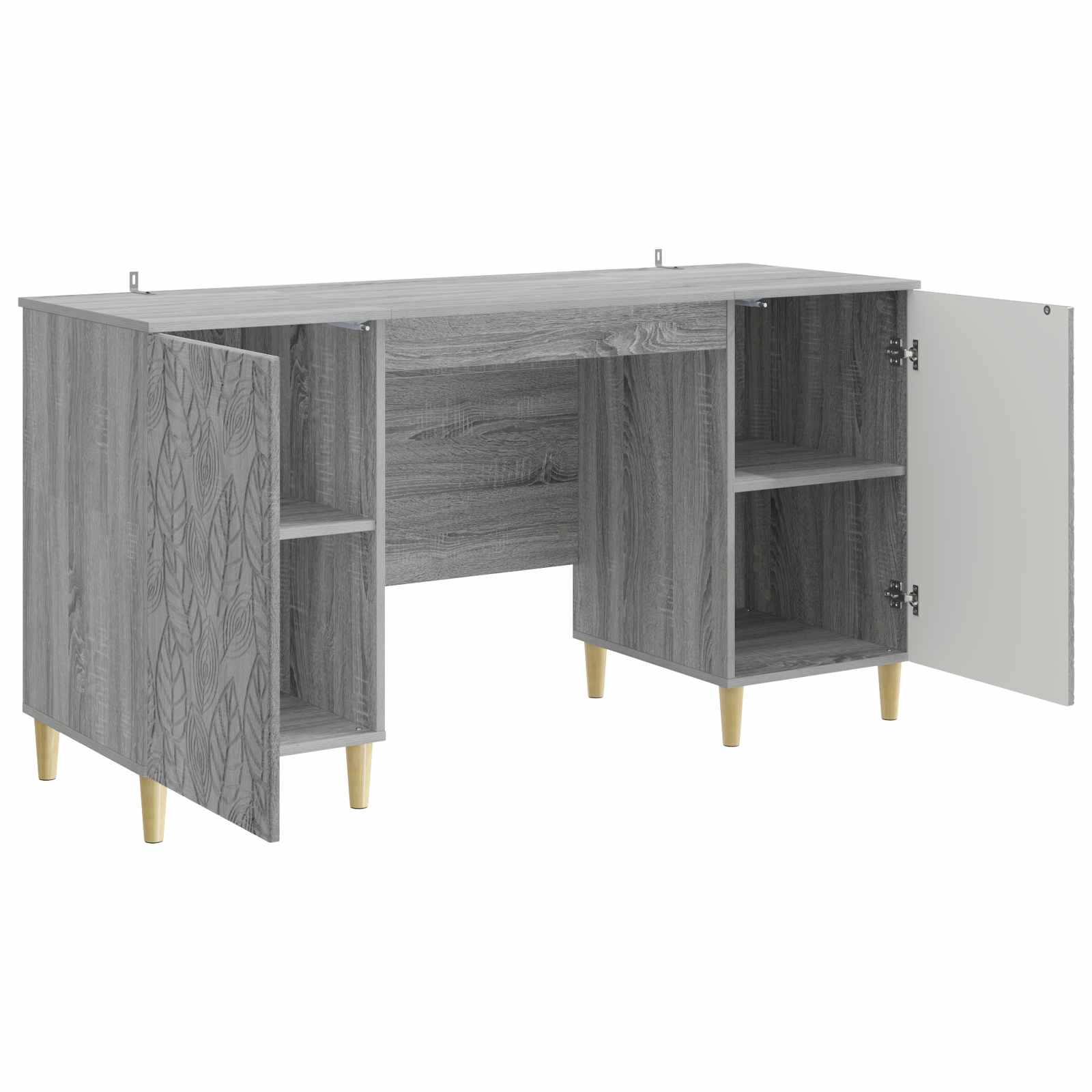 Γραφείο Γκρι Sonoma Επεξεργασμένο Ξύλο 142,5 x 50 x 75 εκ. - Pakobazaar