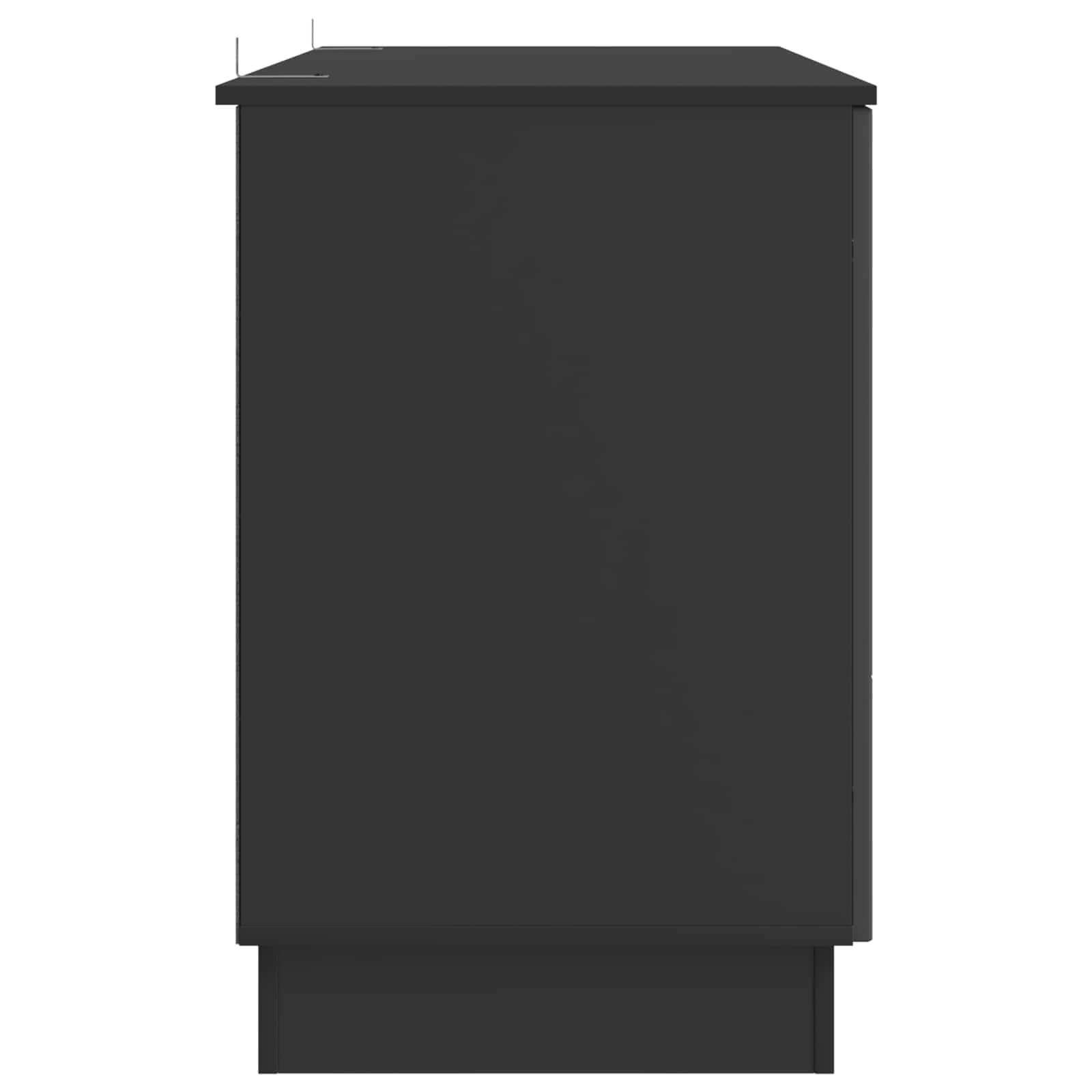 Γραφείο με ράφι Μαύρο 142,5 x 50 x 75 εκ. Επεξεργασμένο Ξύλο - Pakobazaar