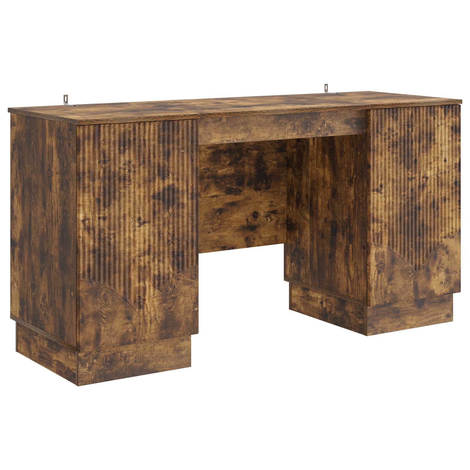 Γραφείο με ράφι Καπνισμένο Ξύλο Δρυός 142,5 x 50 x 75 εκ. - Pakobazaar
