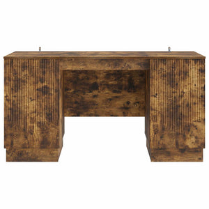Γραφείο με ράφι Καπνισμένο Ξύλο Δρυός 142,5 x 50 x 75 εκ. - Pakobazaar