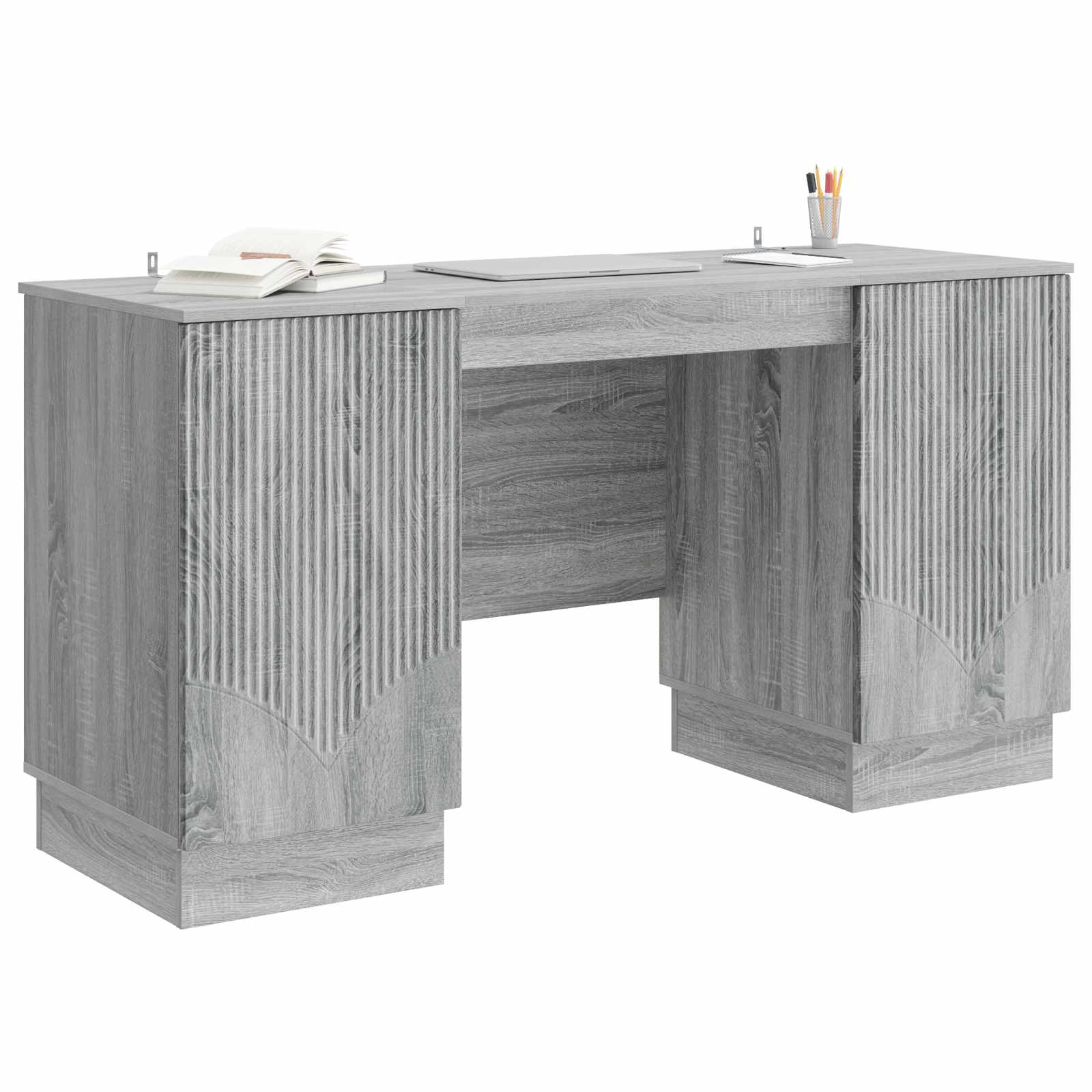 Γραφείο Γκρι Sonoma 142,5 x 50 x 75 εκ. Επεξεργασμένο Ξύλο - Pakobazaar