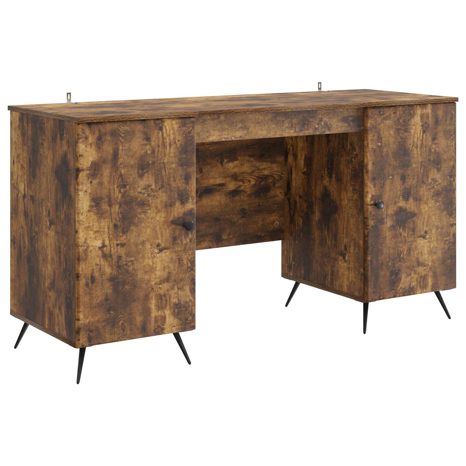 Γραφείο με ράφι Καπνισμένο Ξύλο Δρυός 142,5 x 50 x 75 εκ. - Pakobazaar